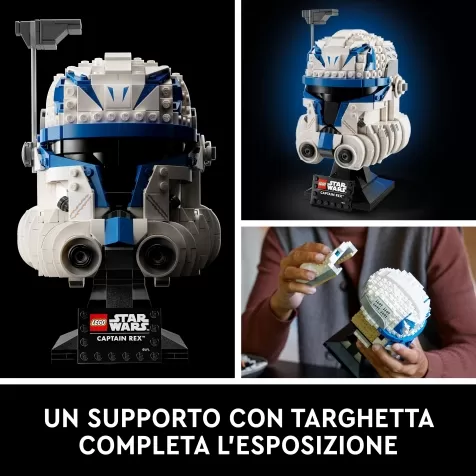 75349 - casco di captain rex star wars