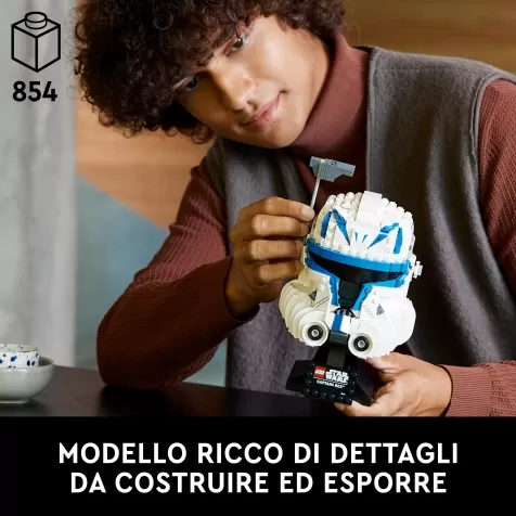 75349 - casco di captain rex star wars