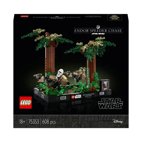 75353 - diorama inseguimento con lo speeder su endor: 1