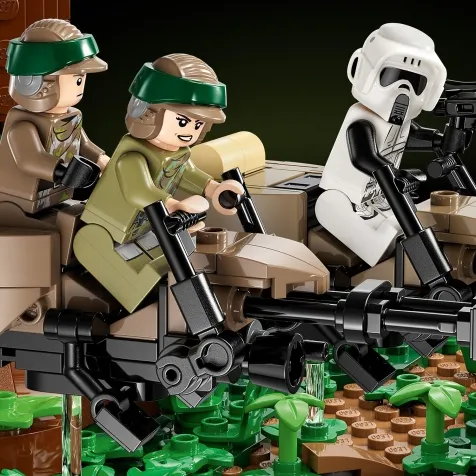 75353 - diorama inseguimento con lo speeder su endor: 10