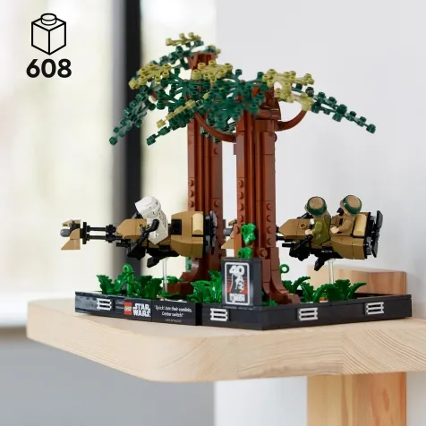 75353 - diorama inseguimento con lo speeder su endor: 3