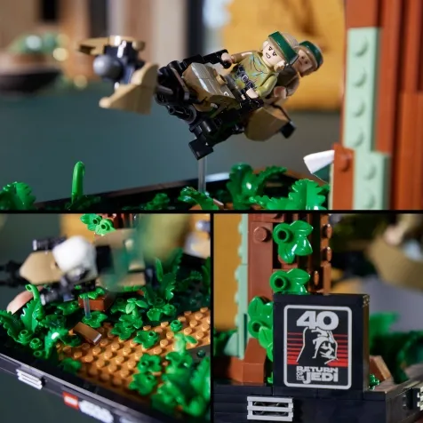 75353 - diorama inseguimento con lo speeder su endor: 4