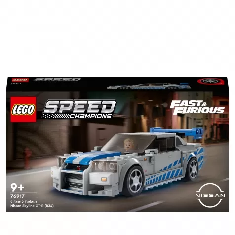 76917 - 2 fast 2 furious nissan skyline gt-r (r34) speed champions