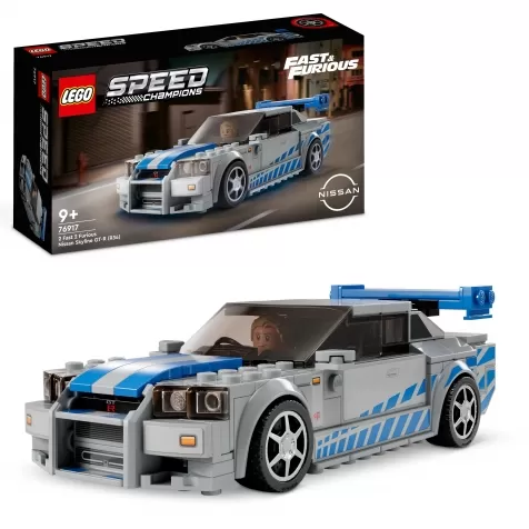 76917 - 2 fast 2 furious nissan skyline gt-r (r34) speed champions