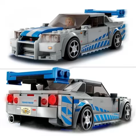 76917 - 2 fast 2 furious nissan skyline gt-r (r34) speed champions