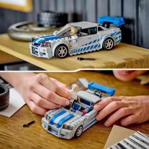 76917 - 2 fast 2 furious nissan skyline gt-r (r34) speed champions