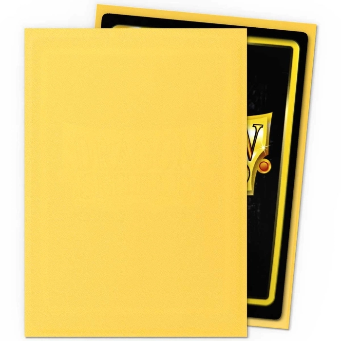 dragon shield standard sleeves - yellow matte (100 bustine protettive)