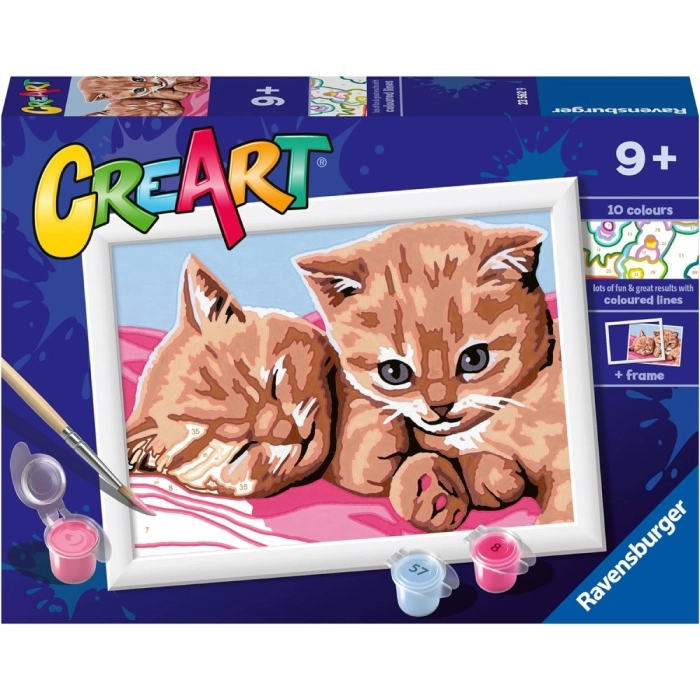 Ravensburger - CreArt Serie E: Gattini rossi, Kit per Dipingere con i  Numeri, Contiene una Tavola Prestampata, Pennello, Colori e Accessori,  Gioco Creativo per Bambini 9+ Anni a 9,99 €