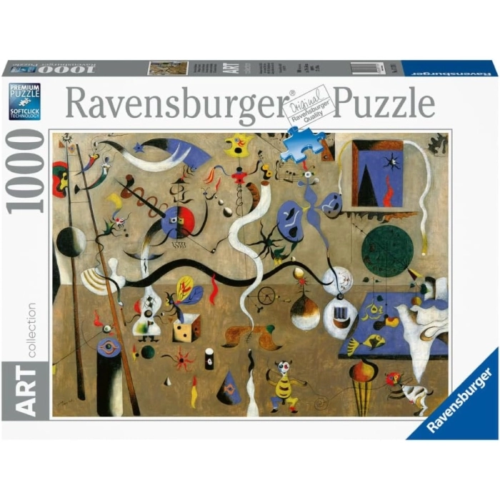 miro: harlequin carnival - puzzle 1000 pezzi