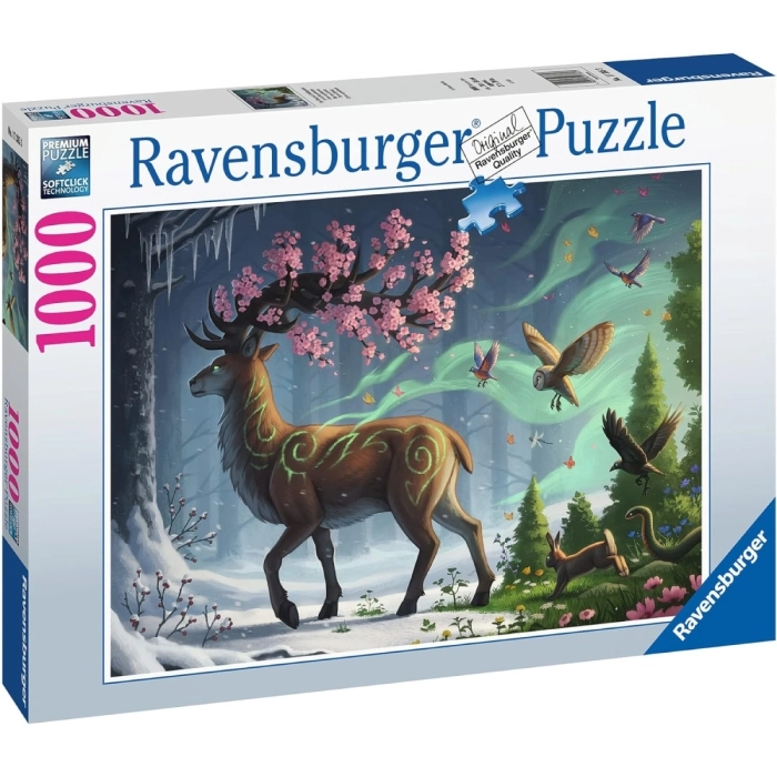 cervo in primavera - puzzle 1000 pezzi