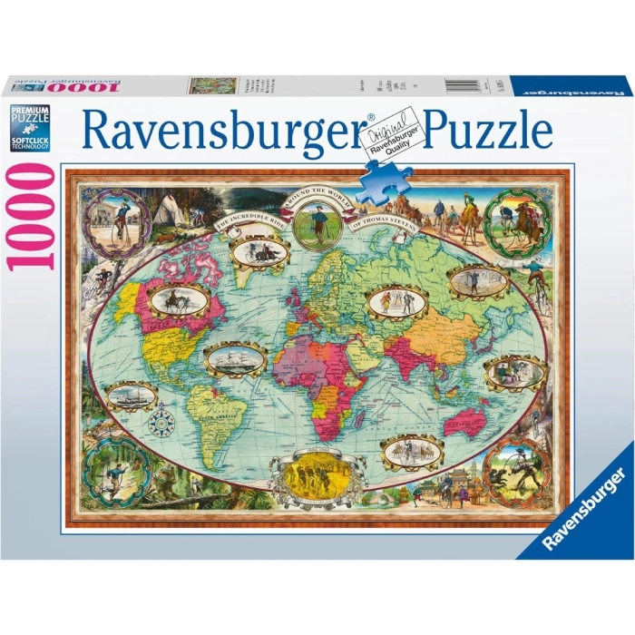 RAVENSBURGER Giro Del Mondo In Bicicletta - Puzzle 1000 Pezzi a 14,99 €