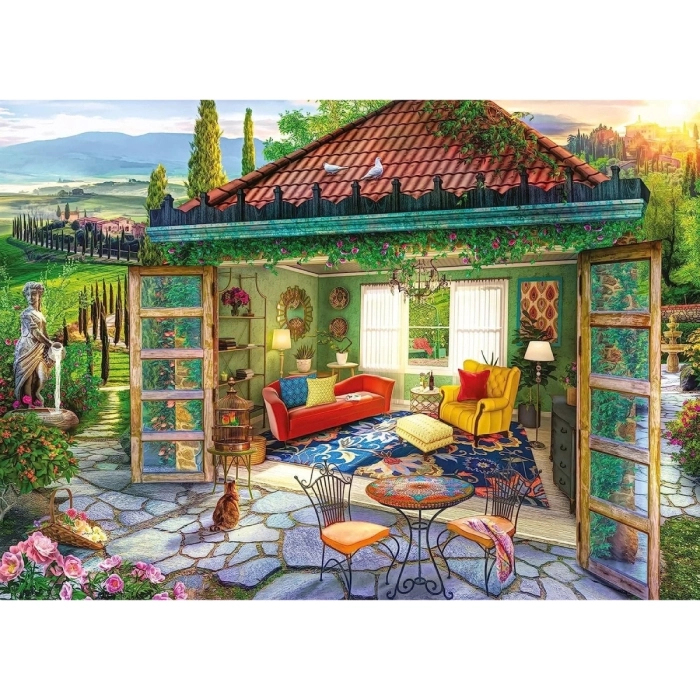 oasi toscana - puzzle 1000 pezzi