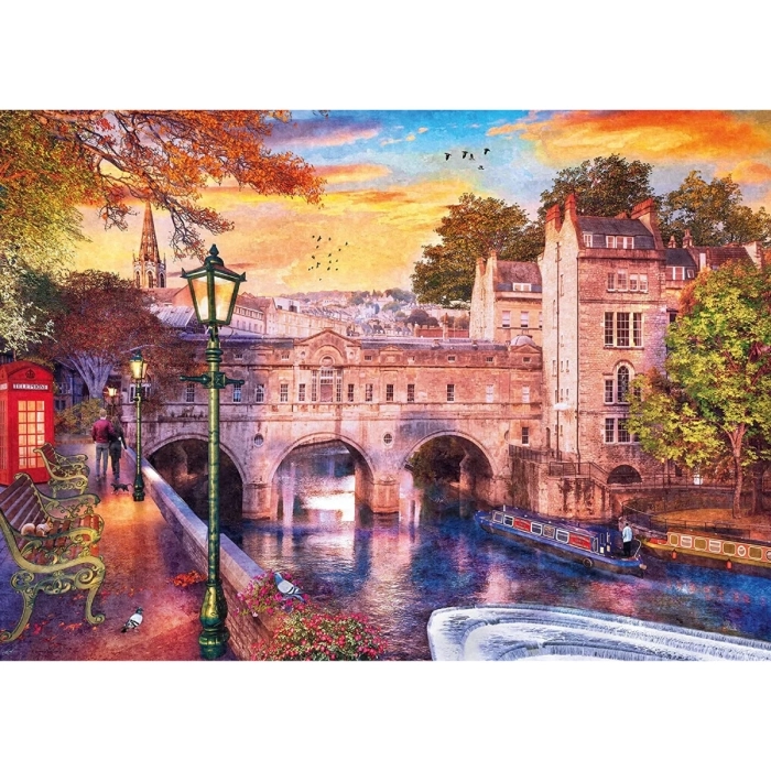 una sera romantica a bath - puzzle 1000 pezzi