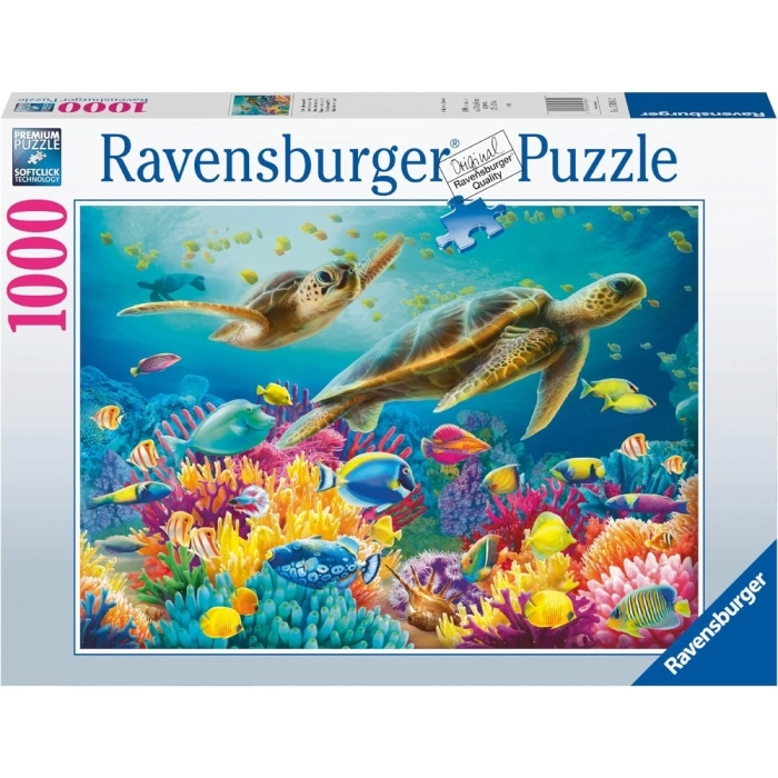 mondo blu sottomarino - puzzle 1000 pezzi