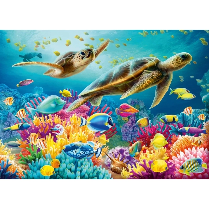 mondo blu sottomarino - puzzle 1000 pezzi