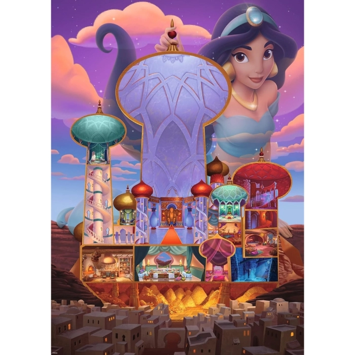 disney: castle collection - jasmine - puzzle 1000 pezzi