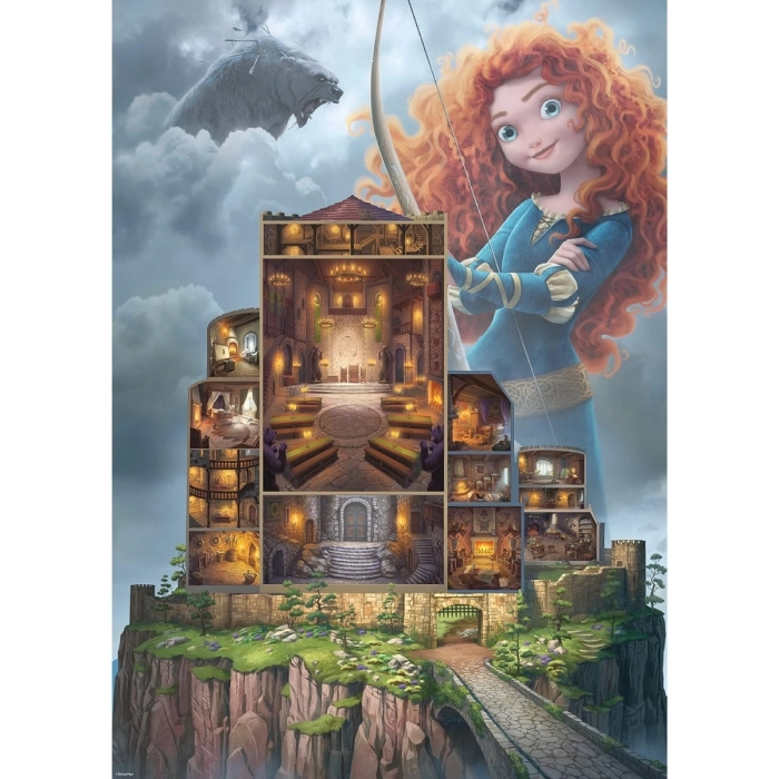 disney: castle collection - merida - puzzle 1000 pezzi