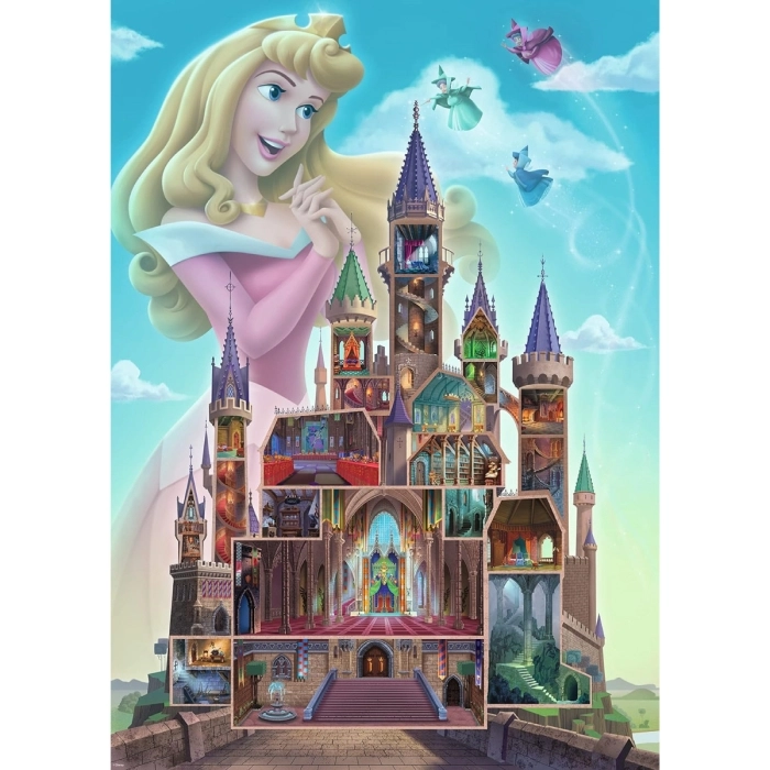 disney: castle collection - aurora - puzzle 1000 pezzi