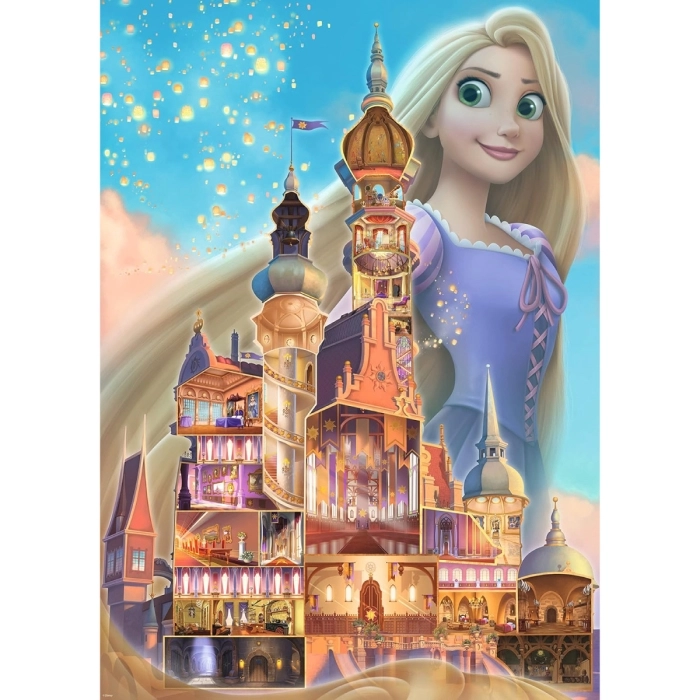 disney: castle collection - rapunzel - puzzle 1000 pezzi