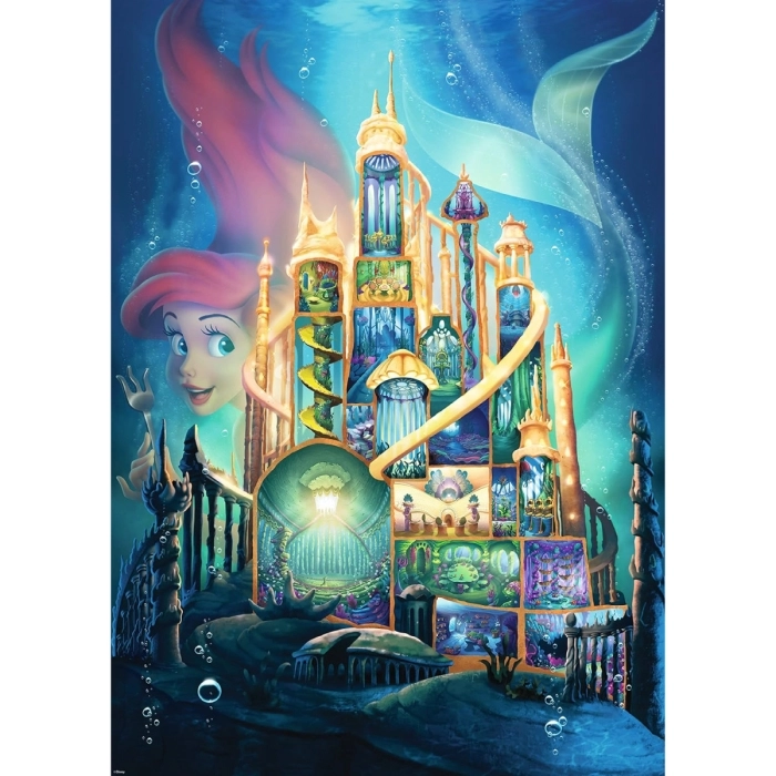 disney: castle collection - ariel - puzzle 1000 pezzi