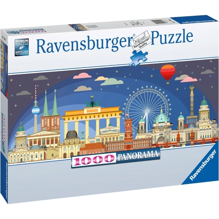 berlino di notte - puzzle 1000 pezzi panorama