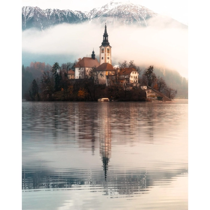 isola di bled, slovenia - puzzle 1500 pezzi