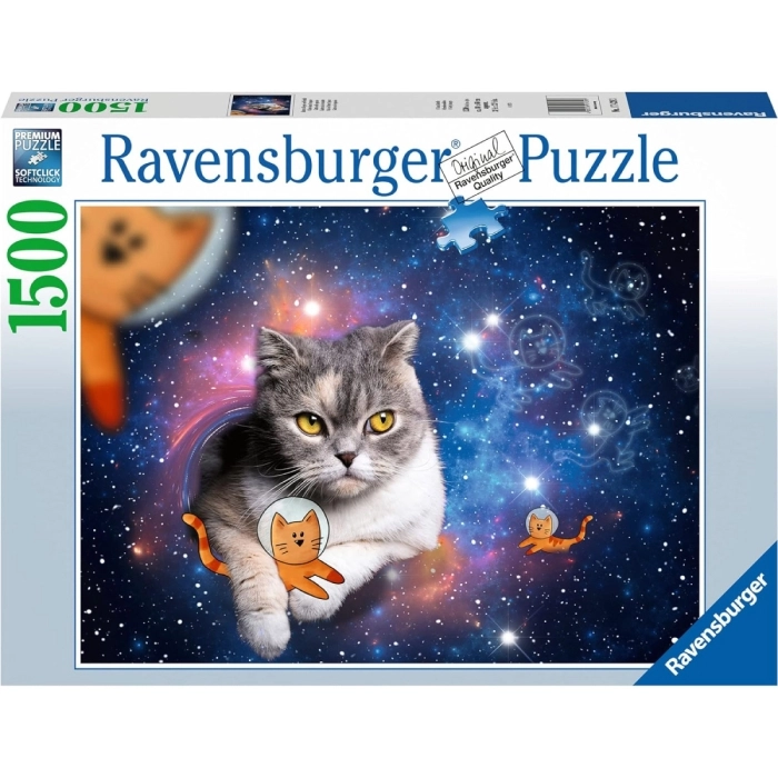 gatto nello spazio - puzzle 1500 pezzi