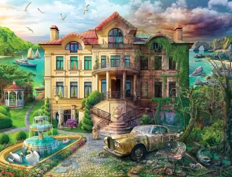 la villa attraverso i secoli - puzzle 2000 pezzi