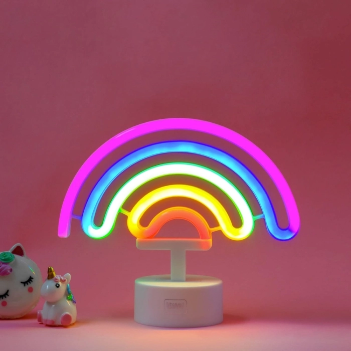 lampada led a effetto neon - it's a sign - arcobaleno