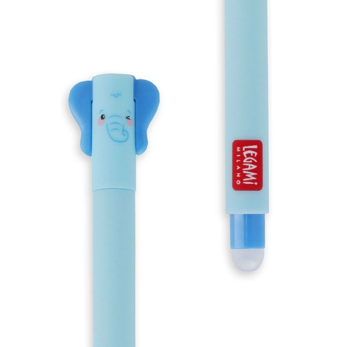 penna gel cancellabile elefante - inchiostro blu ricaricabile