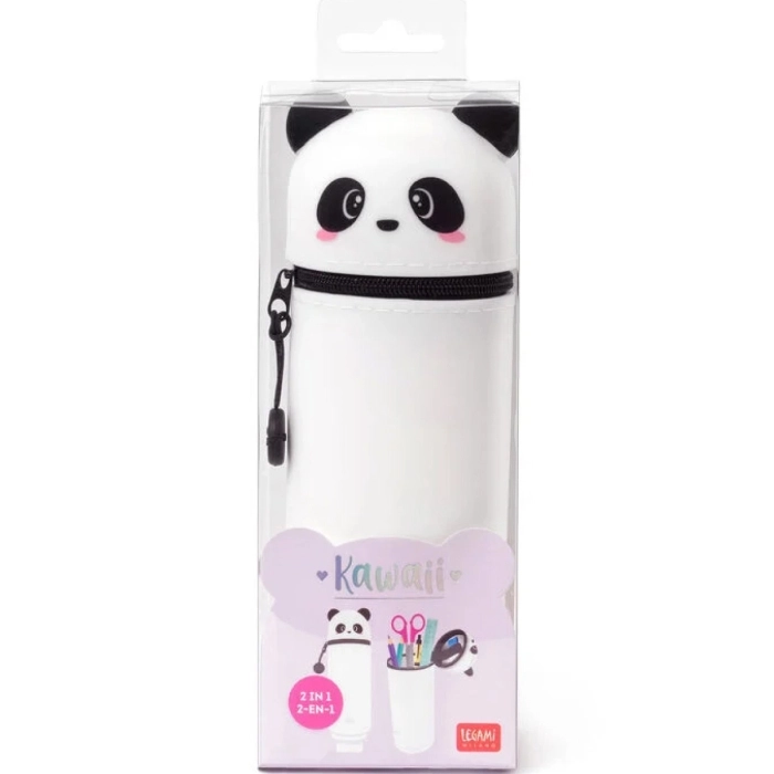 astuccio 2 in 1 in morbido silicone - kawaii - panda: 4