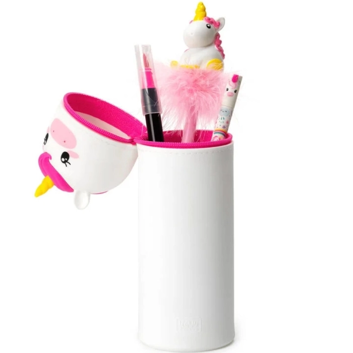 astuccio 2 in 1 in morbido silicone - kawaii - unicorn: 3