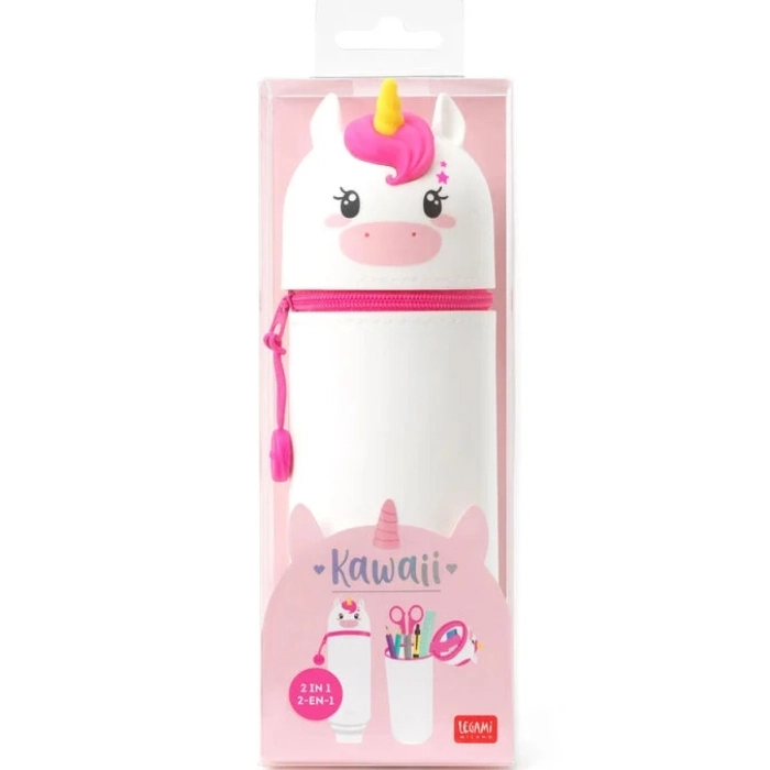 astuccio 2 in 1 in morbido silicone - kawaii - unicorn: 4