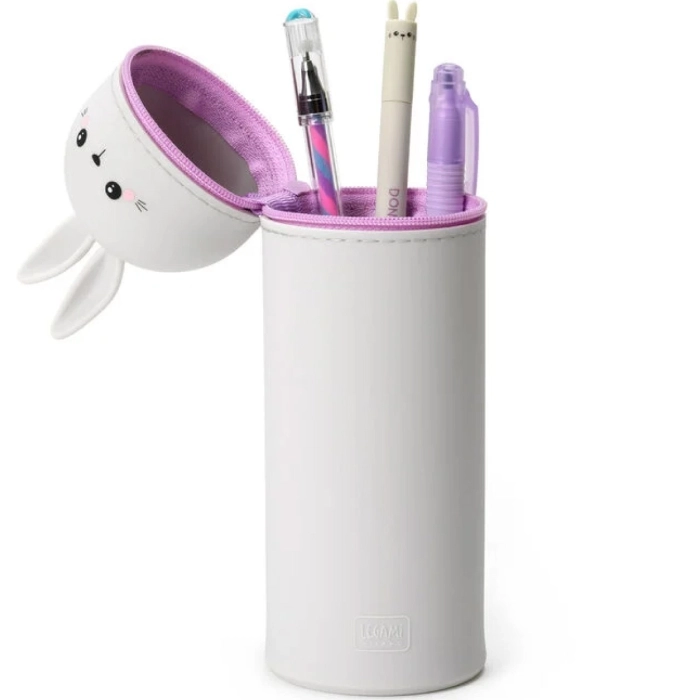 astuccio 2 in 1 in silicone - kawaii - coniglio: 3