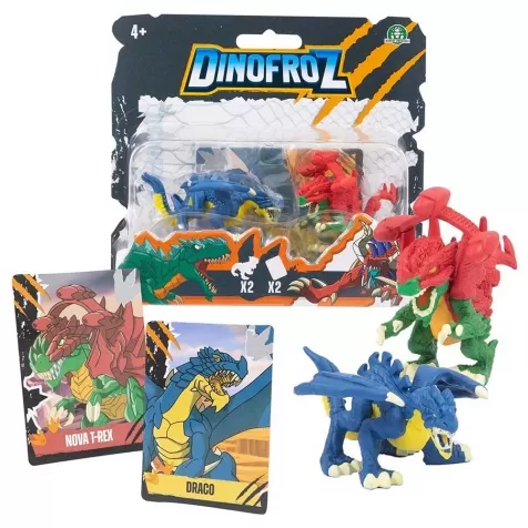 dinofroz - blister coppia di dinosauri - assortimento 1