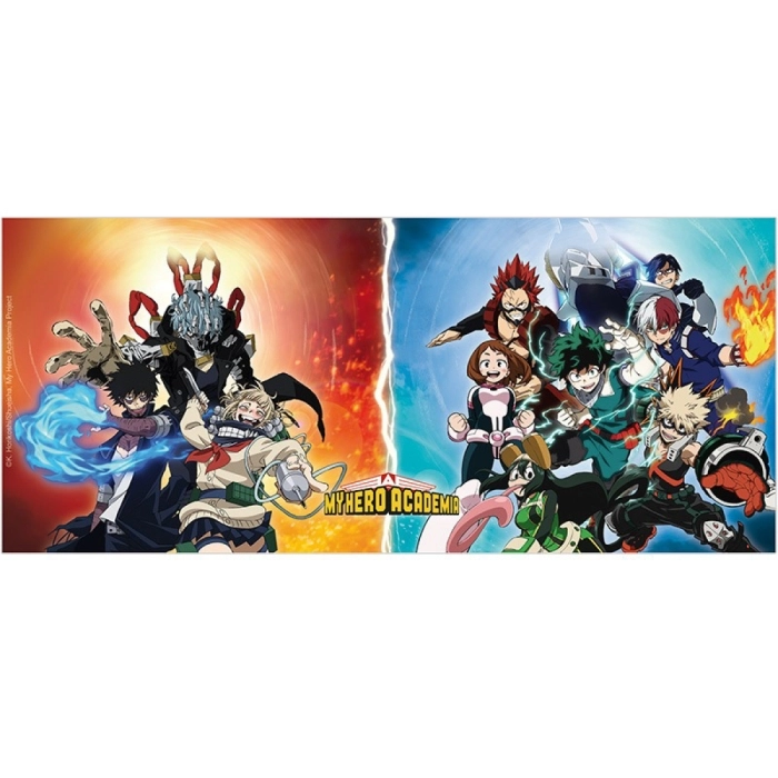 my hero academia - tazza 320ml - heroes vs villain