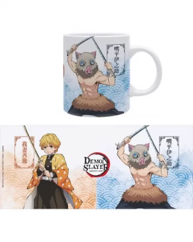 demon slayer - mug - 320 ml - zenitsu & inosuke - subli: 3