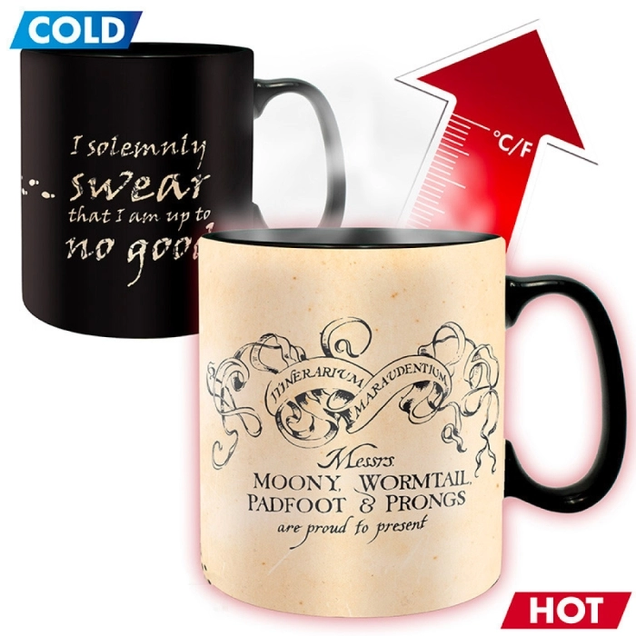 harry potter - tazza heat change 460ml - la mappa del malandrino: 2