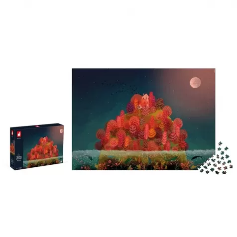 puzzle autunno rosso - 2000 pezzi