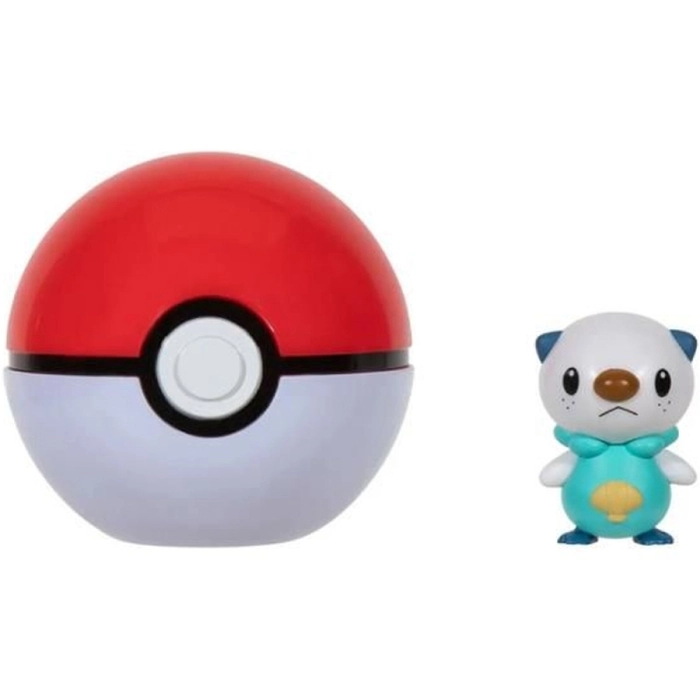 pokemon - clip n go - oshawott & poke ball