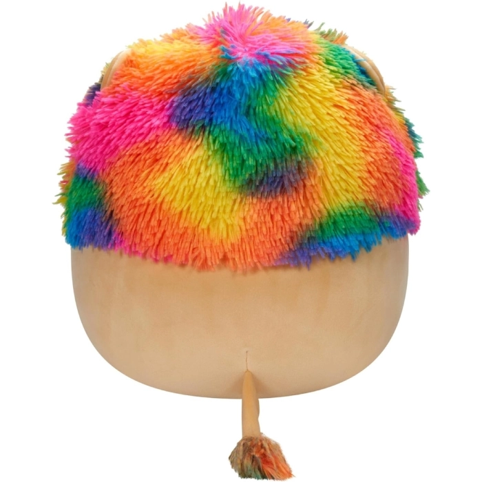 squishmallows - leonard the lion with rainbow mane - peluche 30cm