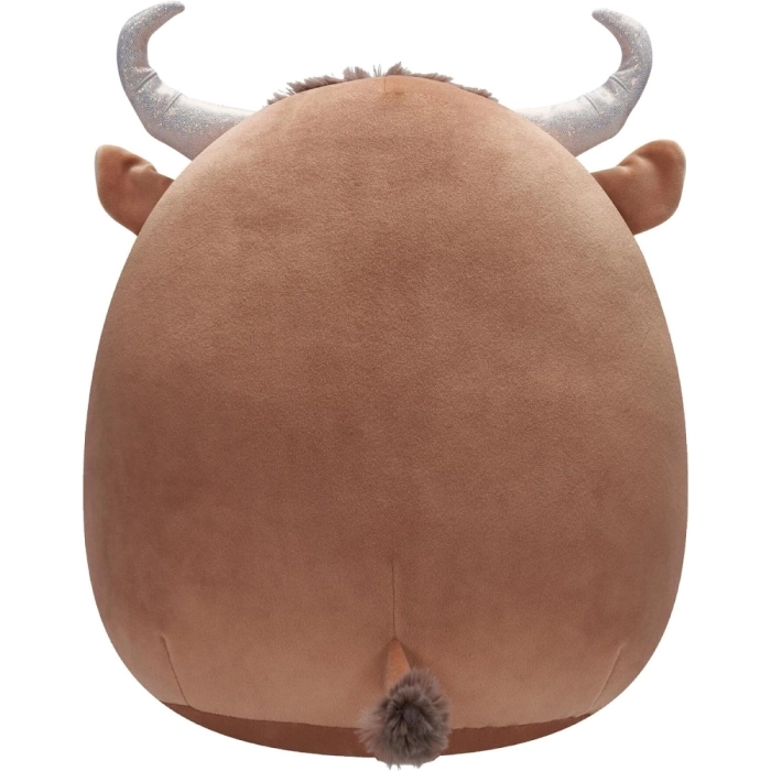 squishmallows - shep brown spotted bull - peluche 30cm