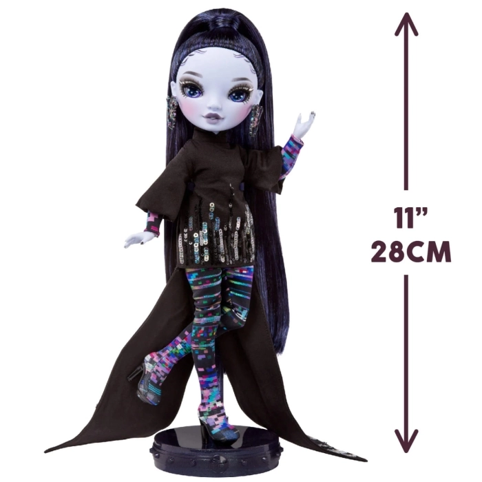 rainbow high - shadow high - reina &ldquo;glitch&rdquo; crowne (midnight) - s23 fashion doll