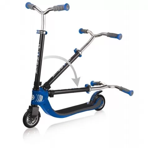 globber flow foldable - monopattino pieghevole navy blue 100kg: 2