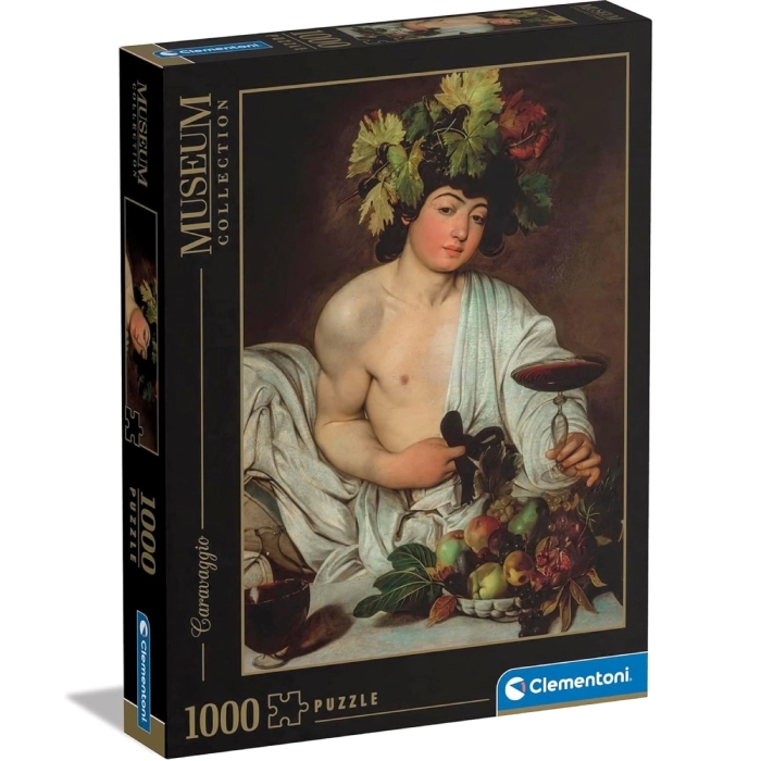 bacco (caravaggio)- museum collection - puzzle 1000 pezzi