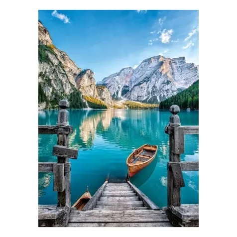 braies lake - puzzle 500 pezzi high quality collection