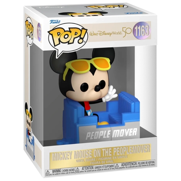 walt disney world 50 - mickey mouse on the peoplemover 9 cm - funko pop 1163