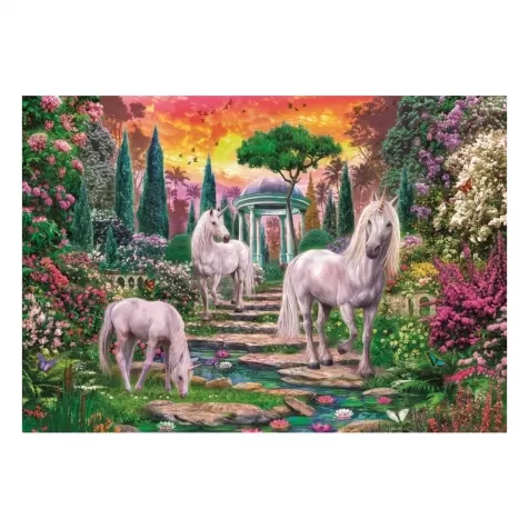 classical garden unicorn - puzzle 2000 pezzi