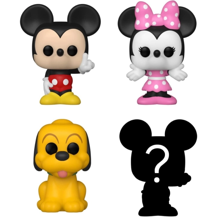 disney - mickey 4 pack 3cm serie 1 - funko pop bitty