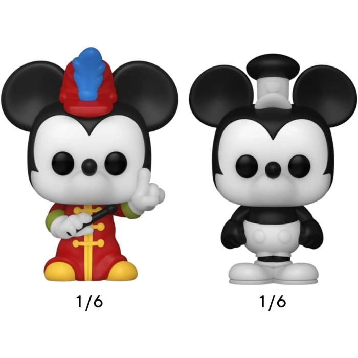 disney - mickey 4 pack 3cm serie 1 - funko pop bitty